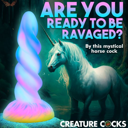 Moon Rider Glow in the Dark Unicorn Dildo