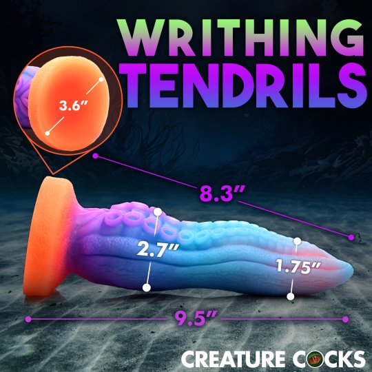 Tenta-Cock Glow-in-the-dark Dildo