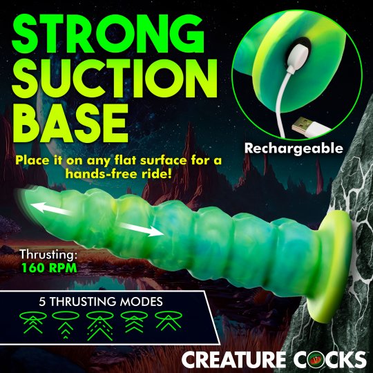 Squirmer Thrusting Vibrating Dildo