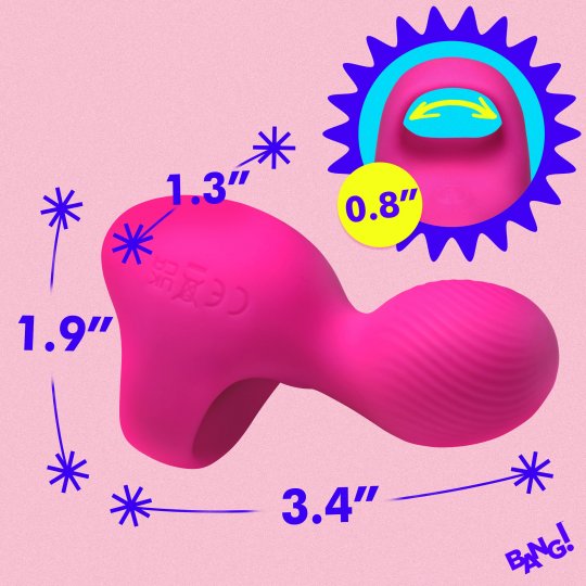 Silicone Finger Vibrator Pink