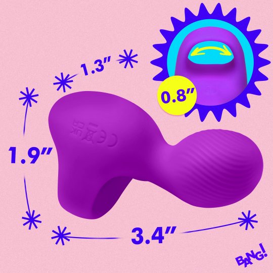 Silicone Finger Vibrator Purple