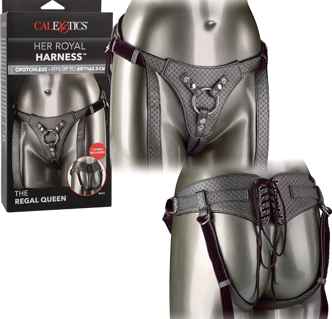 CalExotics Silver Harness/Adjustable