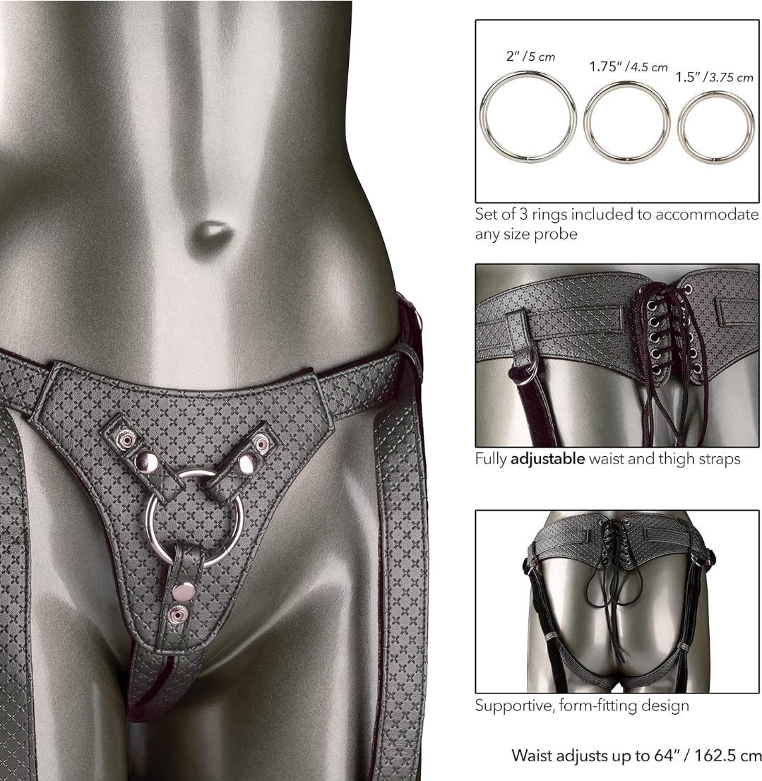 CalExotics Silver Harness/Adjustable
