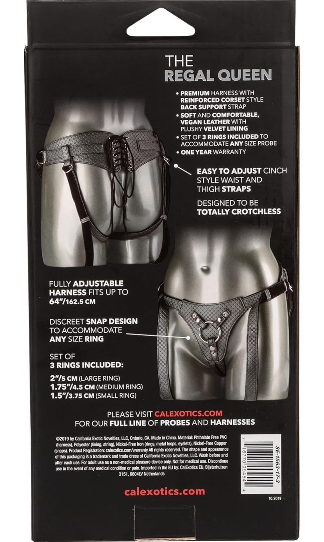 CalExotics Silver Harness/Adjustable