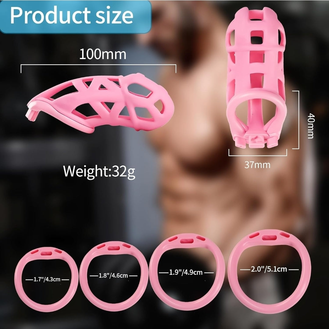 Cock Cage Pink/Airport safe. Size