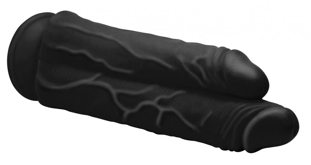 Double Stuffer 10 Inch Dildo Black