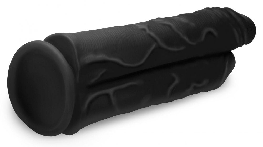 Double Stuffer 10 Inch Dildo Black