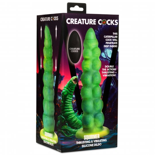 Squirmer Thrusting Vibrating Dildo
