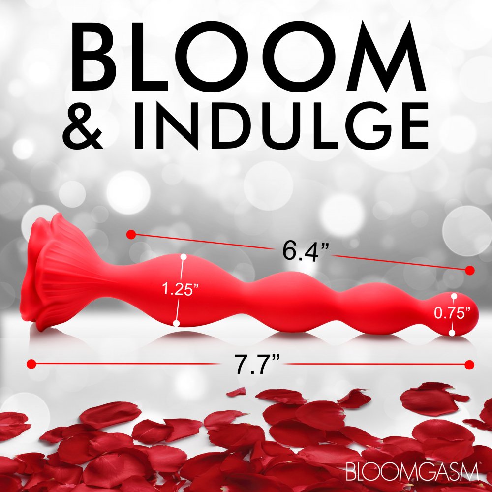 9X Beaded Bloom Rose Vibrator