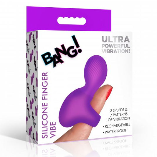 Silicone Finger Vibrator Purple