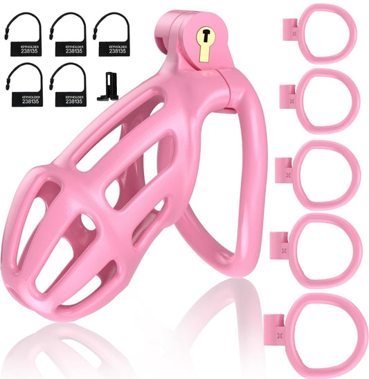 Cock Cage Pink/Airport safe. Size Small