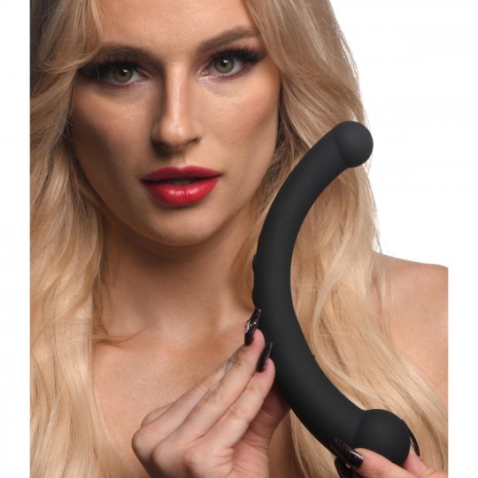 10X Vibra-crescent Vibrating Dual Ended Dildo